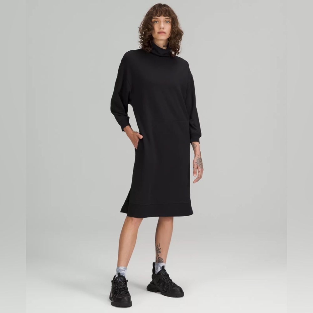 Lululemon Modal Fleece Funnel-Neck Dress Sz 6